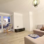 Modern living room with sofa and chair