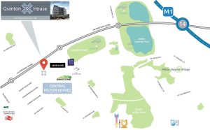 Map of Granton House location in Milton Keynes.