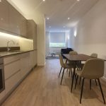 Modern open-plan kitchen and dining area