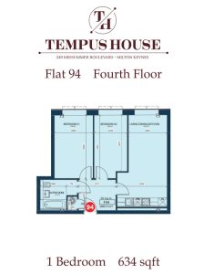 Floor plan of Tempus House Flat 94.