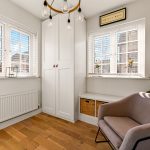 Bright cosy study with modern decor.