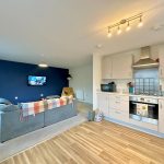 Modern open-plan kitchen and living area