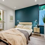 Cosy modern bedroom with ensuite bathroom