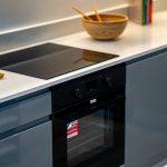 Modern kitchen with oven and induction hob