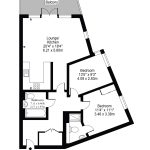 Floor plan of first-floor flat