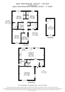 House floor plan with detailed room dimensions.