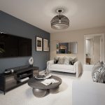 Stylish modern living room with elegant décor.