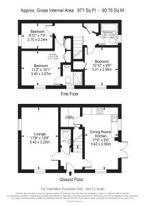 House floor plan with room dimensions.