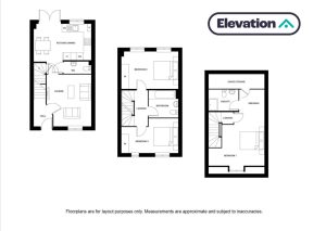 Three-story house floor plans
