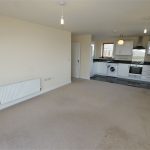 Modern open-plan living room and kitchen space