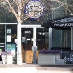 Front of Pizza Express restaurant entrance.