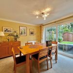 Dining room with garden view.