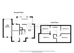 Two-storey house floor plan layout diagram.