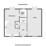 Ground floor layout with lounge and kitchen/diner.