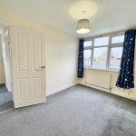 Bright empty room with carpet and window view.