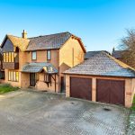 Traditional brick house with double garage