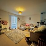Cosy living room with sofas and houseplants.