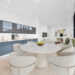 Modern open-plan kitchen and living area