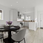Modern open-plan kitchen and dining room