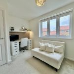 Modern home office with desk and chair